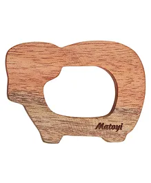 Matoyi Wooden Sheep Teether - Brown