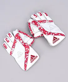 Adidas Wicket Keeping Gloves Pellara Standard Size- White