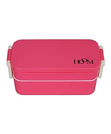 HOOM Kids Lunch Box With Spoon & Fork - Pink