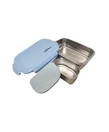HOOM Stainless Steel Lunch Box With Container Blue - 600 ml