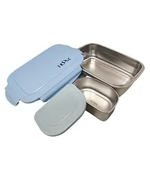 HOOM Stainless Steel Lunch Box With Container Blue - 1000 ml