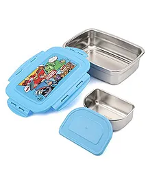 Avenger Stainless Steel Lunch Box With Container - Blue