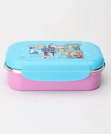 Disney Frozen Stainless Steel Lunch Box Blue Pink - 650 ml