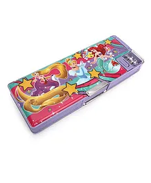 Disney Princess Double Compartment Pencil Box - Purple