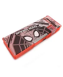 Spider Man Double Compartment Pencil Box - Red