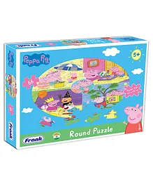 Frank Peppa Pig Round Jigsaw Puzzle - 66 Piece