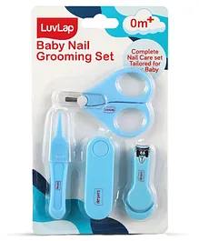 Luv Lap Baby 4 In 1 Nail Grooming Set Pack Of 4 - Blue
