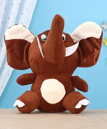 Edu Toys Appu Elephant Clip On Soft Toy Brown - Height 18 cm