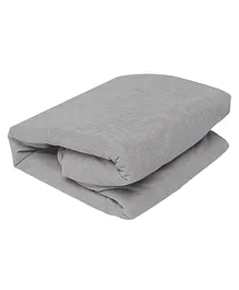 SleepyCat Water Proof Ultra Soft Terry Cotton Double Size Mattress Protector - Grey