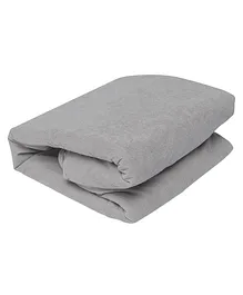 SleepyCat Water Proof Ultra Soft Terry Cotton Single Size Mattress Protector - Grey