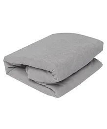 SleepyCat Water Proof Ultra Soft Terry Cotton Single Size Mattress Protector - Grey