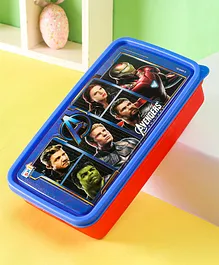 Marve Yummy Avengers Lunch Box With Spoon - Red Blue
