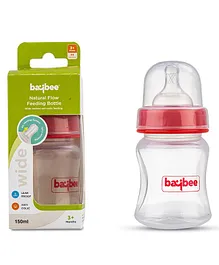 Baybee Natural Flow Baby Feeding Bottle Red - 150 ml