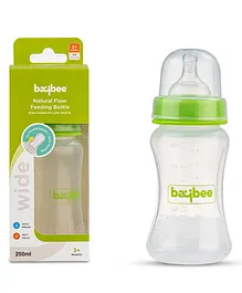 Baybee Natural Flow Baby Feeding Bottle Green - 250ml