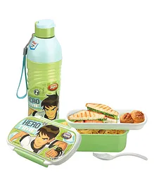 Jewel Ben10 Wavee Water Bottle and Lunch Box - Multicolour
