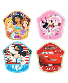 Jewel Cartoon Print Lunch Box with Spoon & Fork Pack of 4 - 500 ml each