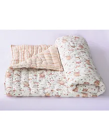 Lil Pinwheel Quilt Farm Land Print - Brown