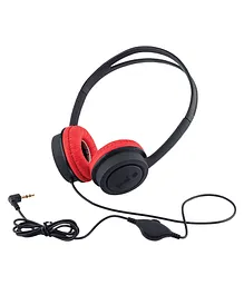 iBall Kydz Star Over the Ear Wired Headphone without Mic - Black & Red