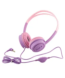 iBall Kydz Star Over the Ear Wired Headphone without Mic - Violet & Pink