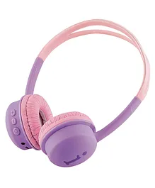 iBall Kydz Star Diva Over The Ear Bluetooth Headphone With Mic - Violet Pink