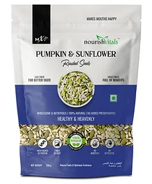 NourishVitals Pumpkin and Sunflower Roasted Seeds - 200 gm