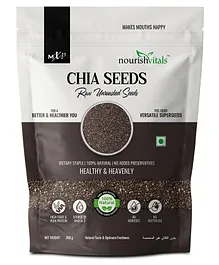 NourishVitals Chia Raw Unroasted Seeds - 200 gm
