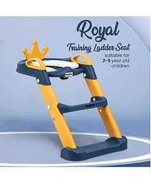 Baybee Royal Western Potty Training Cushioned Seat With Steps & Easy Grip Handle - Yellow
