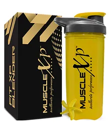 MuscleXP Gym Shaker FIT XP Blender 100 % Leakproof Guarantee Shaker Blender 700 ml (Yellow)
