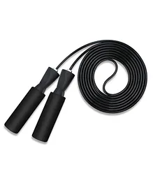 MuscleXP Skipping Rope with Foam Handles Tangle Free Jumping Rope for Kids (Black)