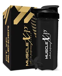 MuscleXP Gym Shaker FIT XP Blender 100% Leakproof Guarantee Shaker Blender Black - 700 ml