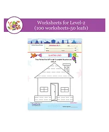 Purple Turtle Worksheets For LKG Kids- English