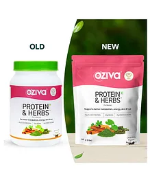OZiva Protein & Herbs For Women, with Ayurvedic Herbs, for Better Metabolism,Chocolate Whey Protein - 1kg