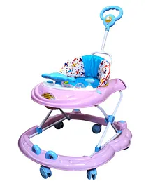 Tiffy & Toffee 2 In 1 Musical Baby Walker With Push Handle & 3 Point Height Adjustable - Pink