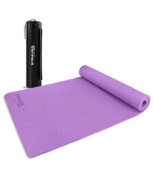 Strauss Anti Skid EVA Yoga Mat with Carry Bag 8 mm - Purple