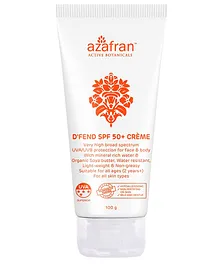 azafran Organics Dfend SPF 50+ Creme - 100 gm