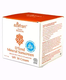 azafran Dfend Mineral Sunscreen SPF 30 Cream - 40 gm