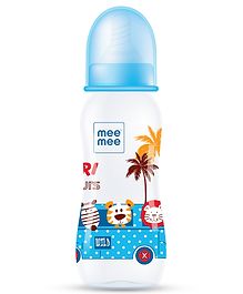 Mee Mee Polypropylene Plastic Feeding Bottle Blue - 250 ml