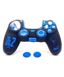 TMG PS4 TLOU2 Themed Silicone Protective Skin Case Cover for PS4 Controller - Blue