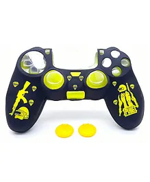 TMG PS4 PUBG Themed Silicone Protective Skin Case Cover for PS4 Controller - Yellow
