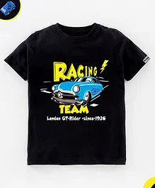 Ardan Lucy Racing Team Rider Print Half Sleeves Tee - Black