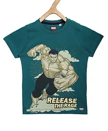 Allen Solly Juniors Half Sleeves Tee Hulk Print - Green