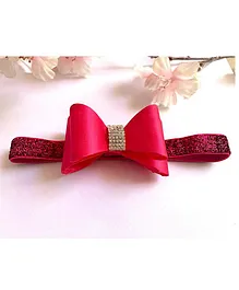 Flaunt Chic Double Bow Detailing Headband - Pink