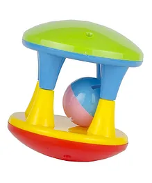 Enorme Damru Roller Rattle Toy - Multicolor