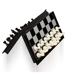 Enorme Magnetic Folding Chess Set Board Game - Black White