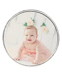 Dhruvs Collection BIS Hallmarked 999 Pure Silver Coin Baby Girl Print - 20 gm