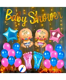 Party Propz Baby Shower Decoration Kit Pack of 48 - Multicolour