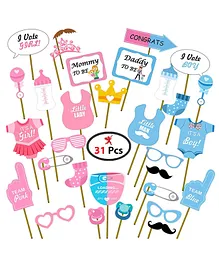 Party Propz Baby Shower Props Pack of 31 - Multicolour