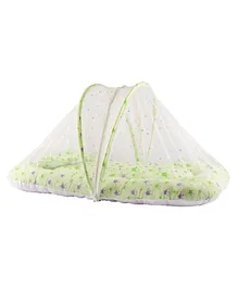 Mittenbooty Cotton Mosquito Net Bedding Jumbo With Pillow Crown Print - Green