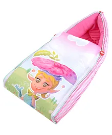 Super Bheem Multi Utility Convertible Baby Sleeping Bag- Pink