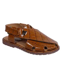 Buckled Up Comfy Casual Sandals - Brown